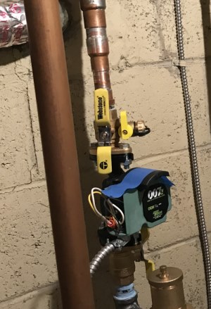 Note the Webstone valve/flange with a hose drain that can be used to purge.